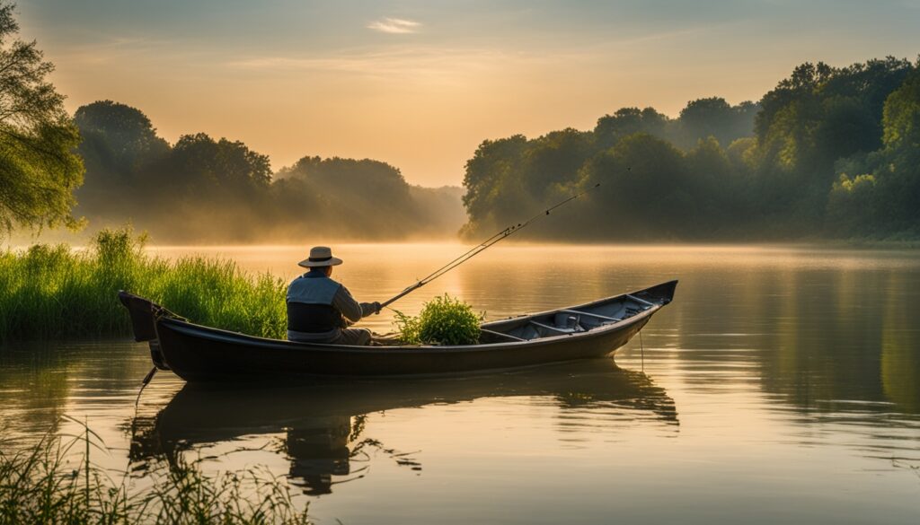 Fishing on the Danube River Fishing on the Danube River