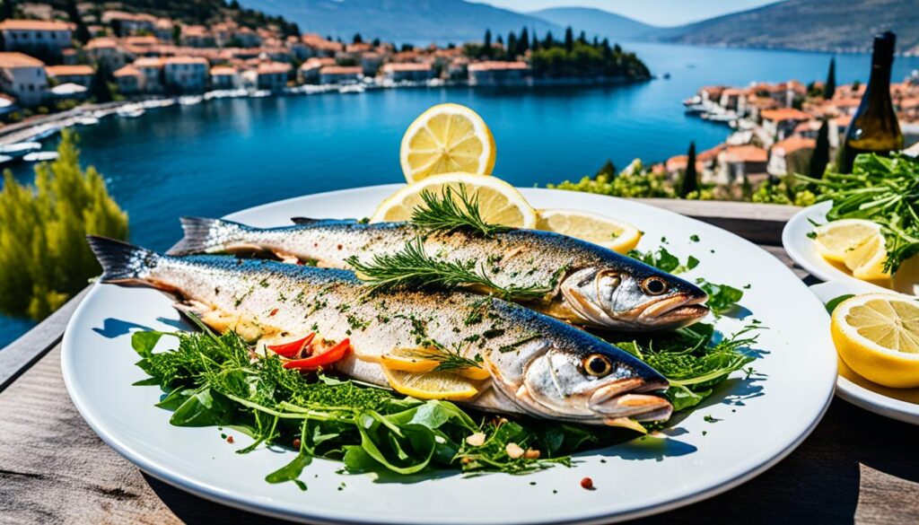 Fresh fish in Struga