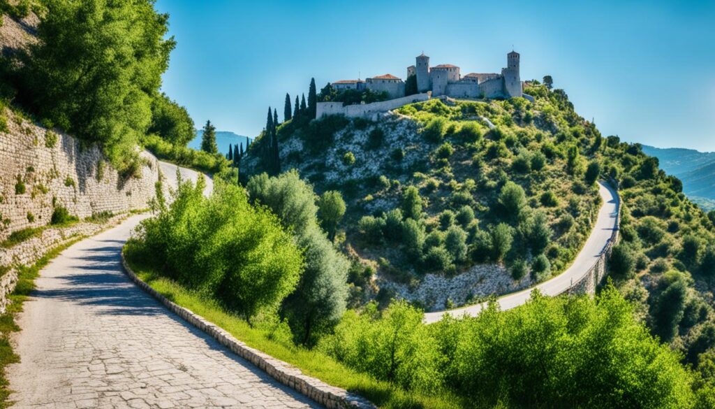 Getting to Berat Castle Getting to Berat Castle