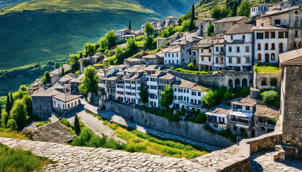 Gjirokaster Cobblestone Streets Gjirokaster Cobblestone Streets
