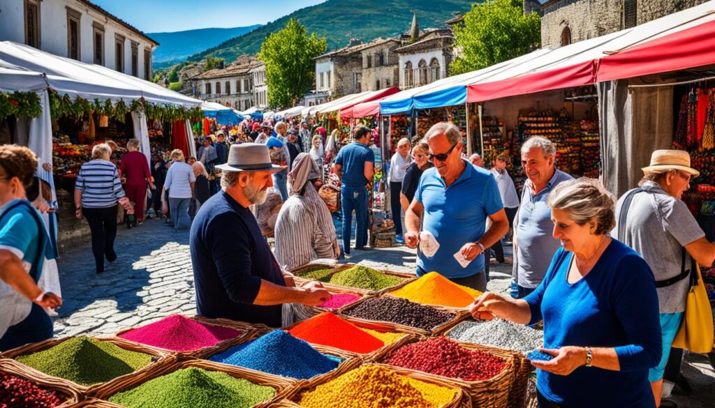 Gjirokaster bazaar shopping Gjirokaster bazaar shopping