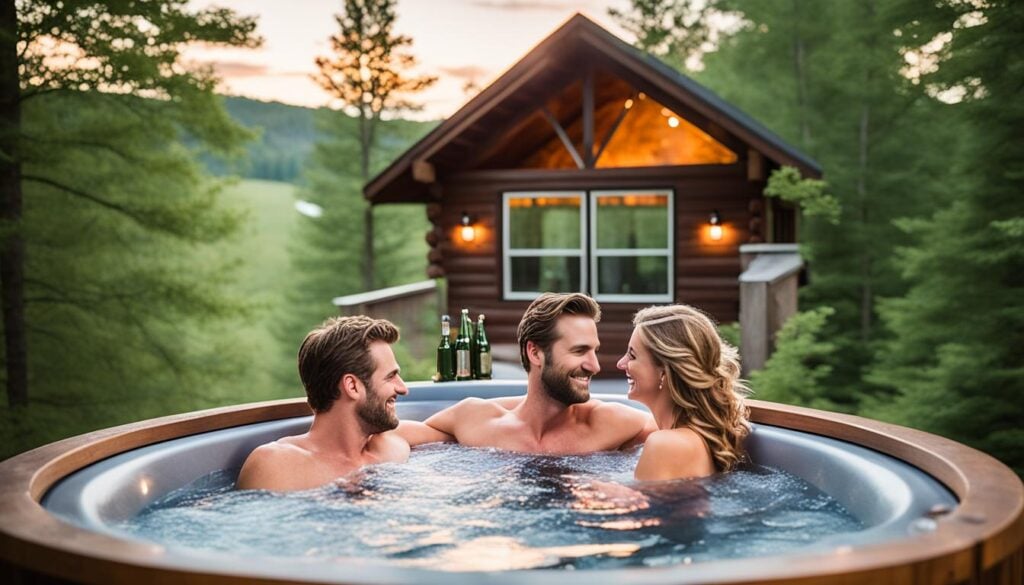 Hershey cabins with hot tub