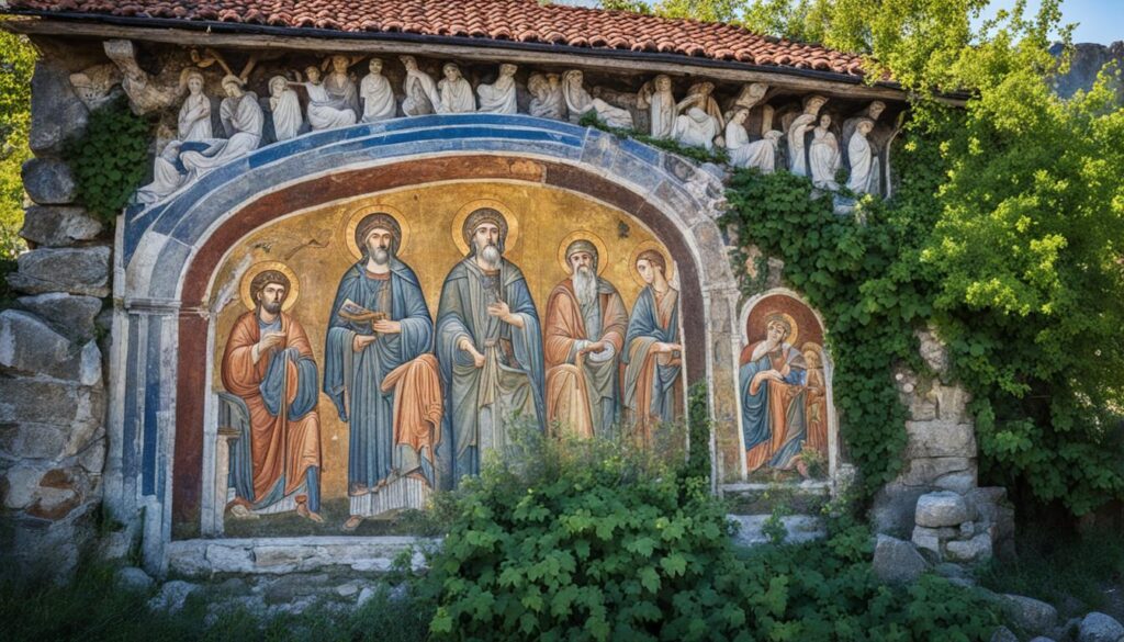 Hidden frescoes in Prilep