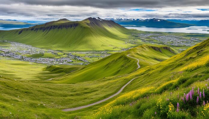 Hiking trails near Akureyri