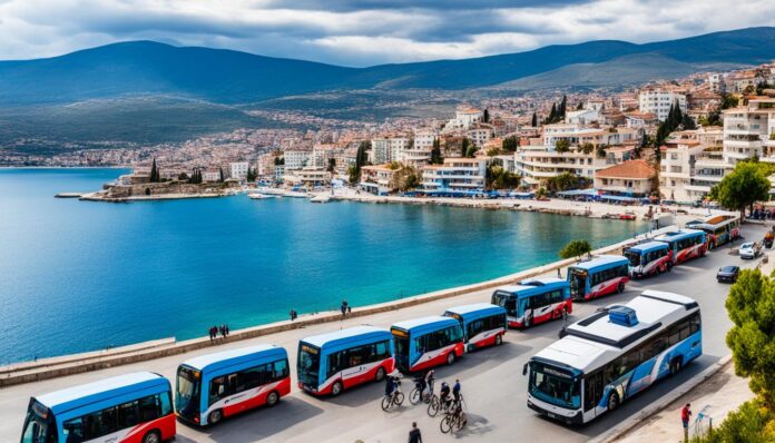 How easy is it to get around Saranda and the surrounding area?