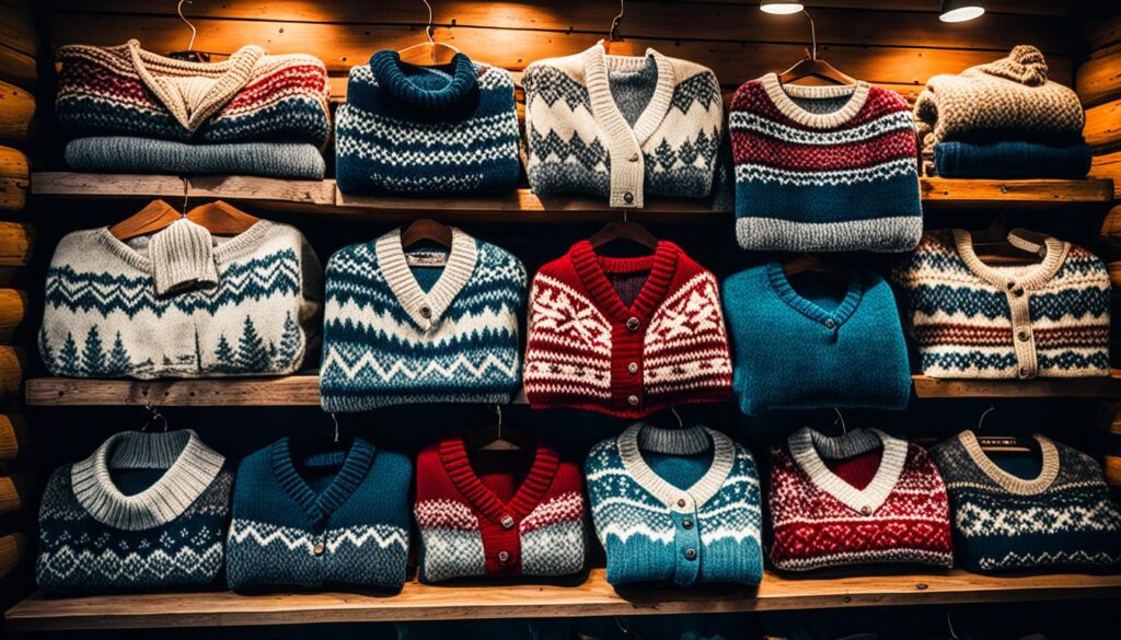 Icelandic wool sweaters Vik