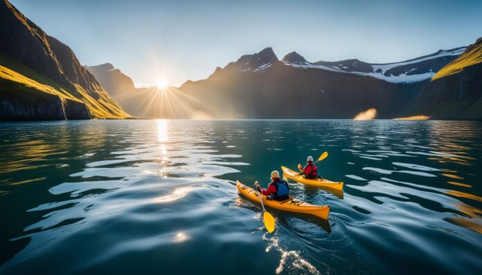 Ísafjörður kayaking and exploring the Ísafjarðardjúp fjord