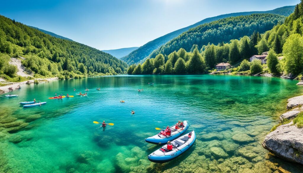 Jajce Pliva Lakes aquatic activities Jajce Pliva Lakes aquatic activities