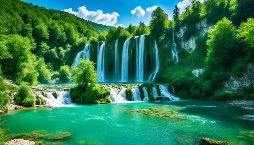 Jajce Waterfalls Jajce Waterfalls