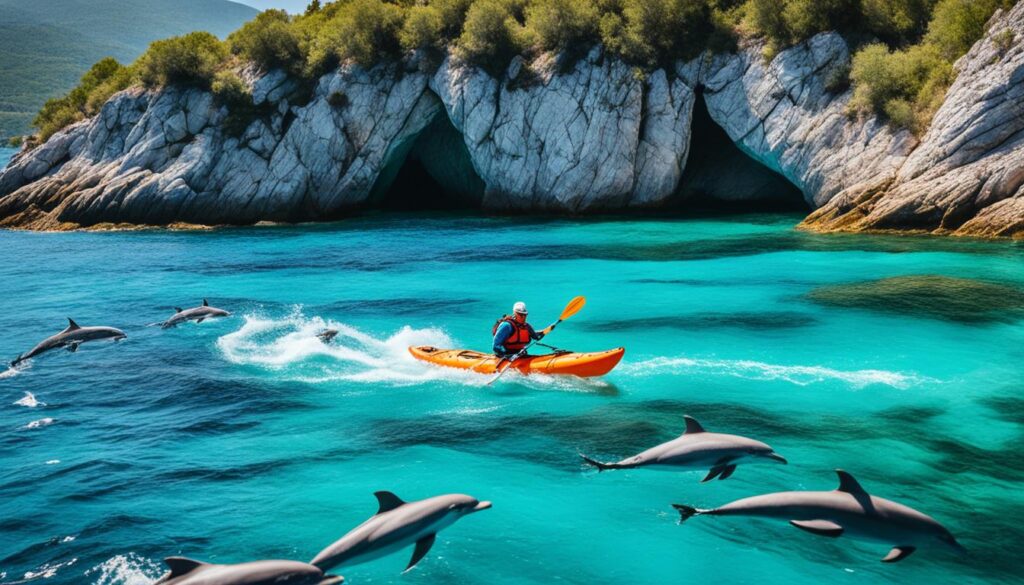 Kayaking adventures along the Lustica Peninsula Kayaking adventures along the Lustica Peninsula
