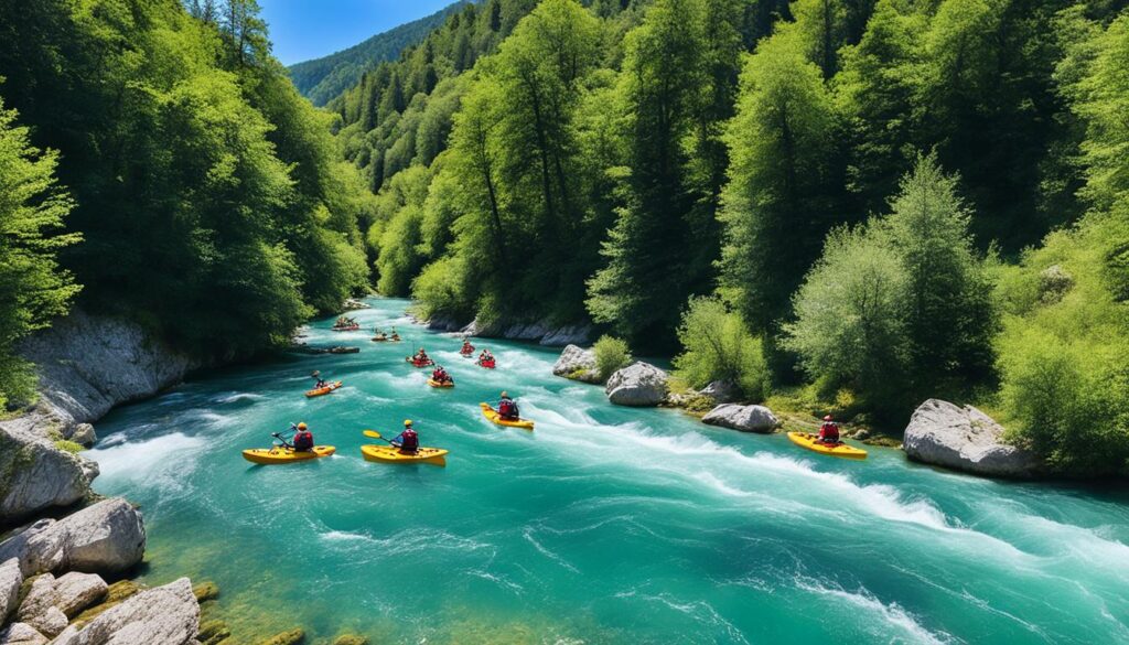 Kayaking on Vrbas River Kayaking on Vrbas River