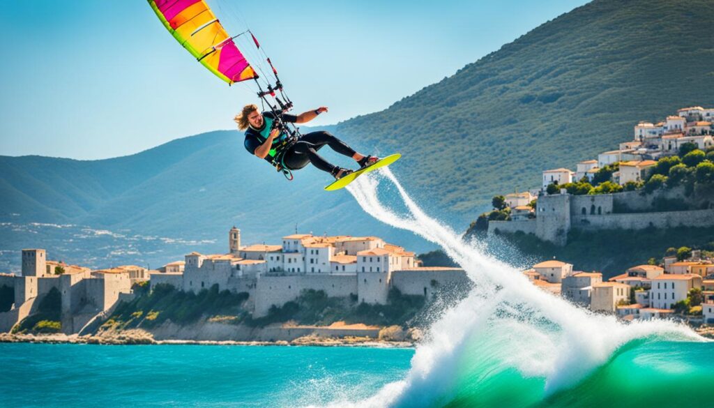 Kiteboarding in Ulcinj Kiteboarding in Ulcinj