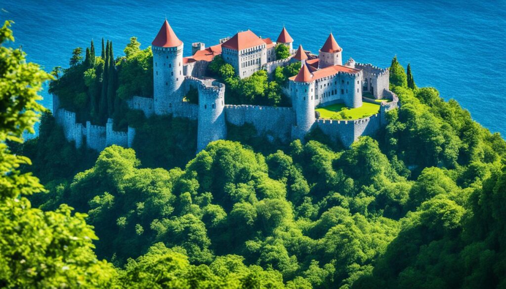Lekuresi Castle tourist attraction Lekuresi Castle tourist attraction