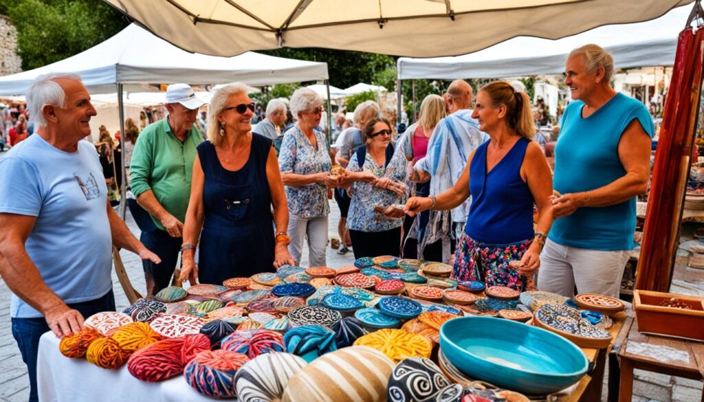 Local artisans in Budva Local artisans in Budva