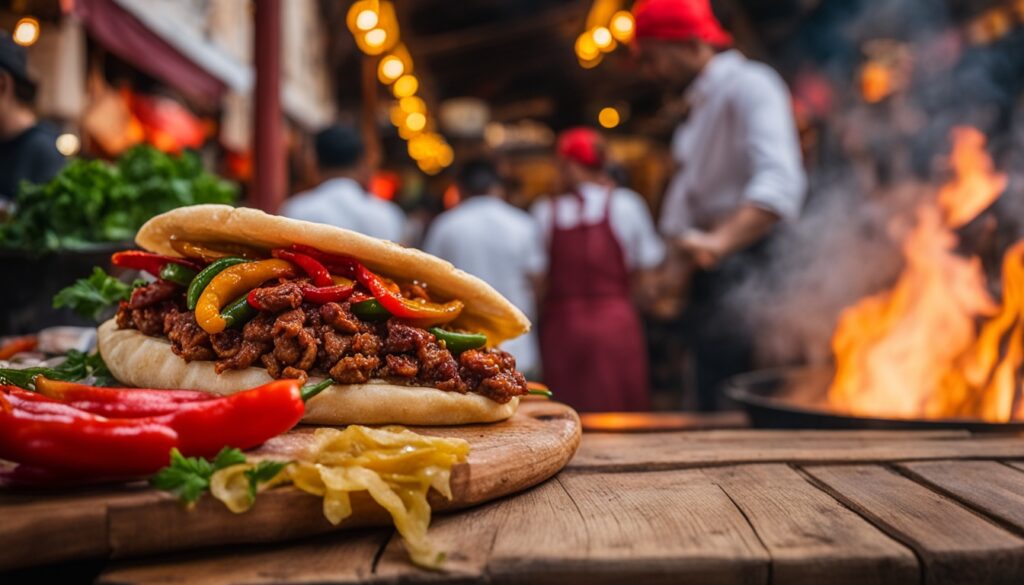 Local food in Skopje