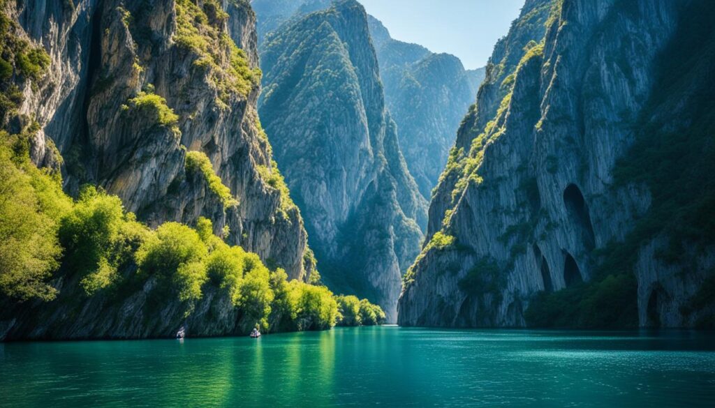 Matka Canyon boat rides Matka Canyon boat rides