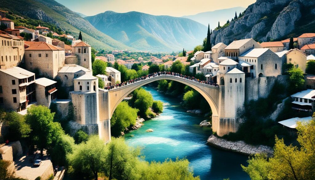 Mostar Bridge architecture Mostar Bridge architecture