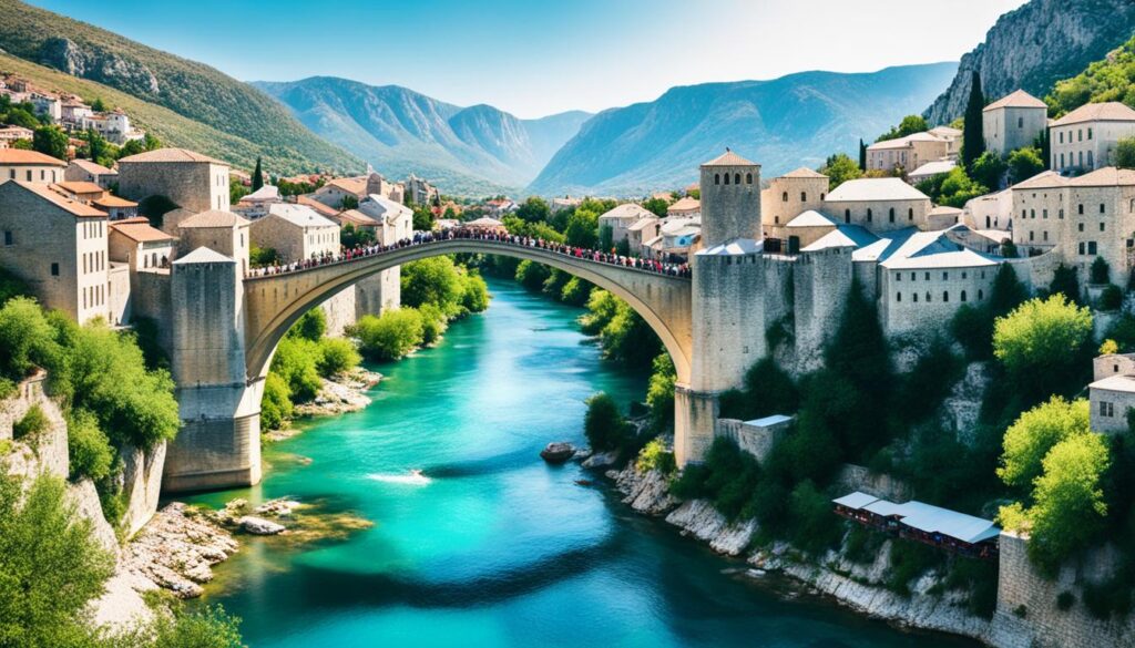 Mostar Bridge heritage site Mostar Bridge heritage site