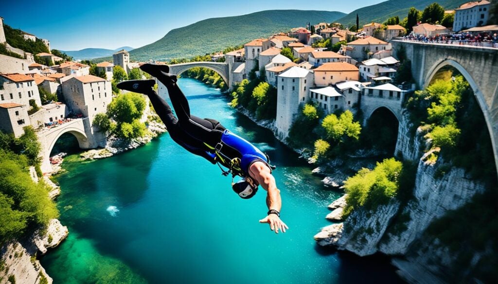 Mostar Cliff Diving Event Highlights