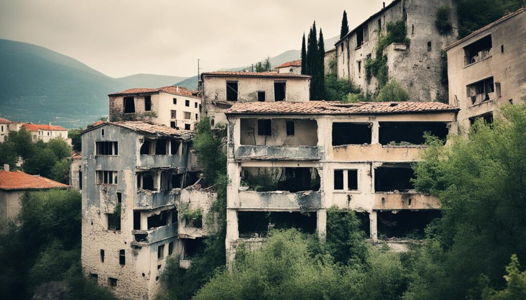 Mostar war sites Mostar war sites