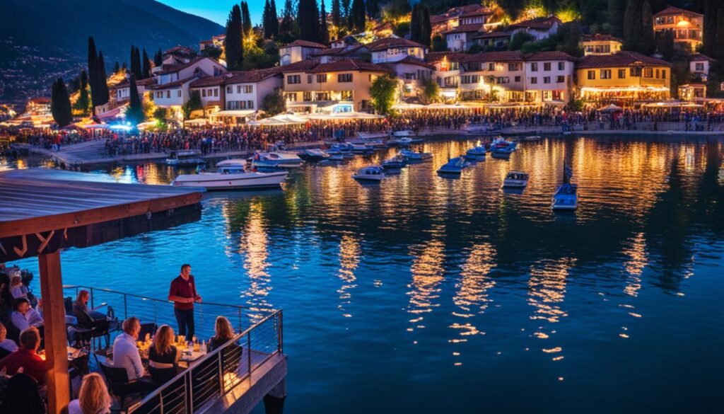 Nightlife spots near Lake Ohrid