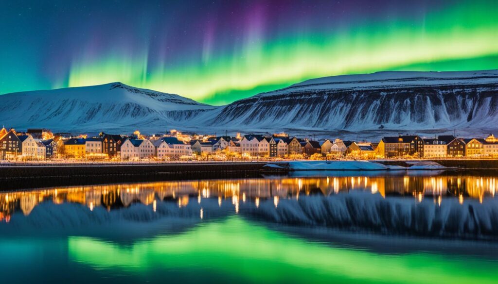 Northern Lights in Reykjavik