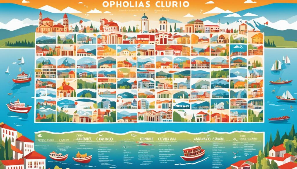 Ohrid cultural events schedule