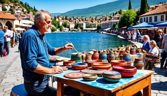 Ohrid traditional crafts workshops and souvenirs