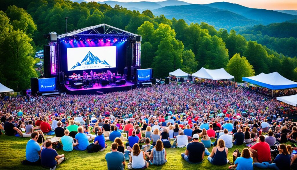 Outdoor concert venues Asheville NC