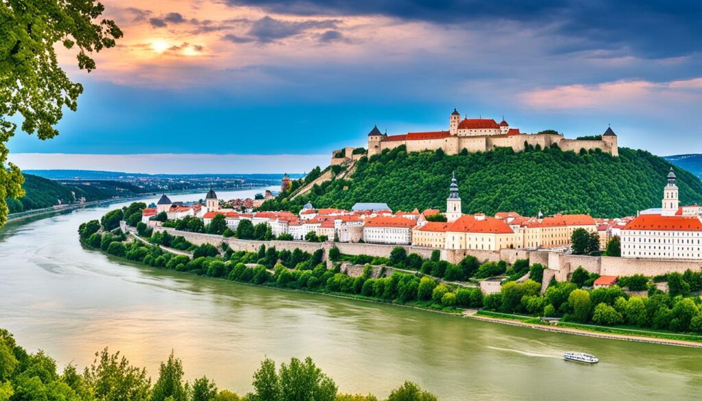 Petrovaradin Fortress scenic view Petrovaradin Fortress scenic view