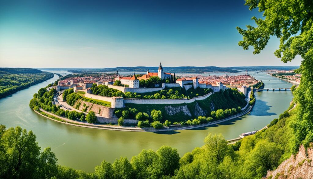 Petrovaradin Fortress viewpoint Petrovaradin Fortress viewpoint