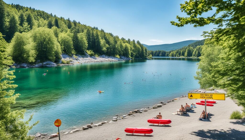 Pliva Lakes swimming safety Pliva Lakes swimming safety