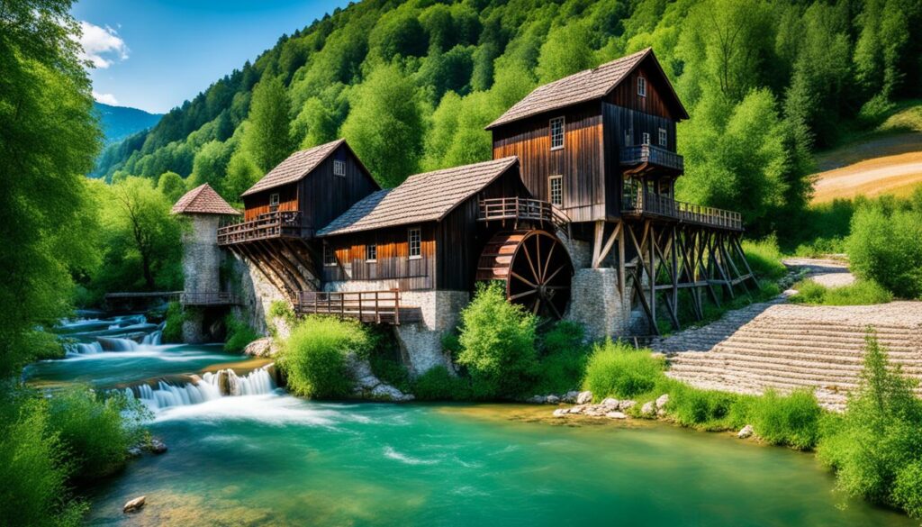 Pliva River watermills Pliva River watermills