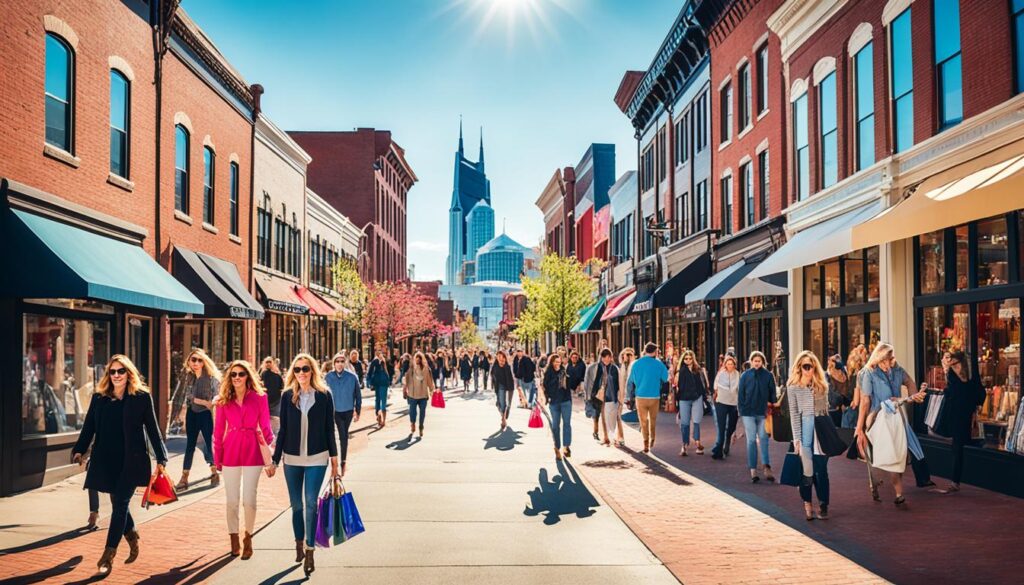 Popular areas for Nashville boutiqueogan shopping