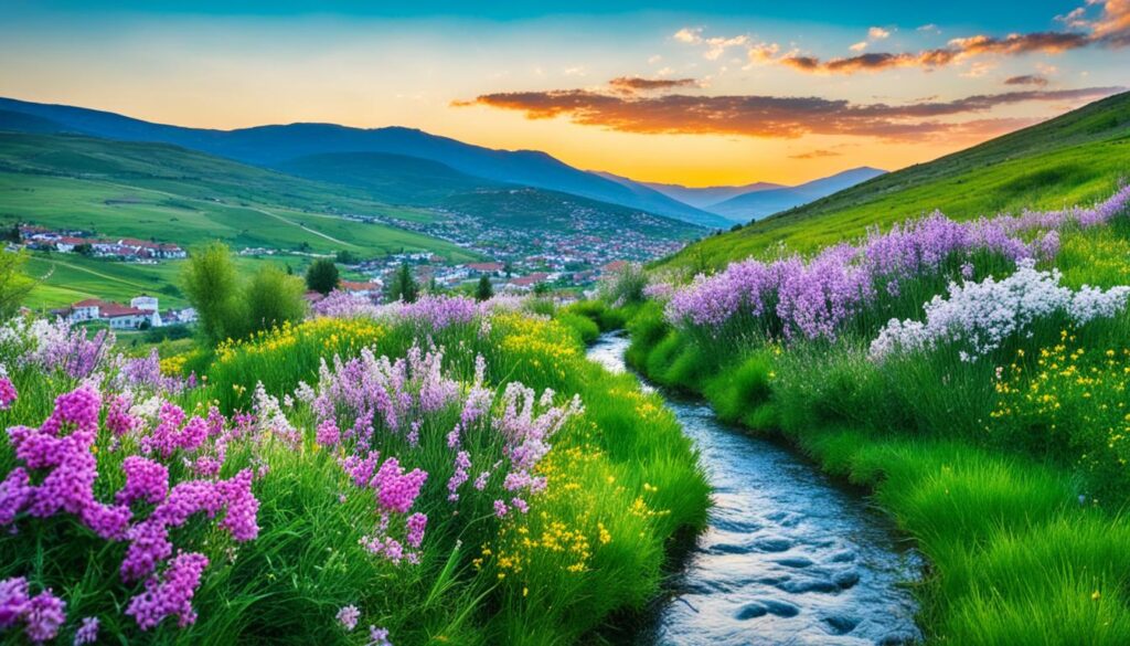 Prilep spring landscape Prilep spring landscape