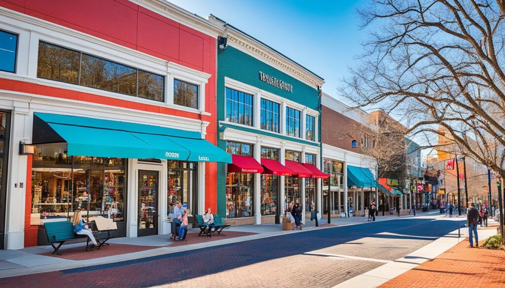 Raleigh shopping scene