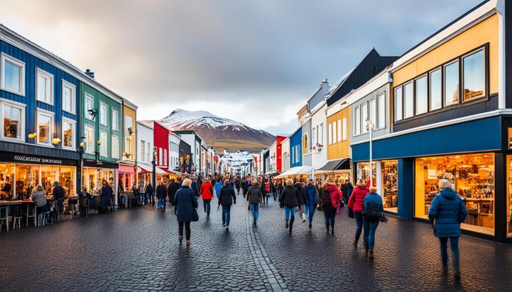 Reykjavik shopping district Reykjavik shopping district
