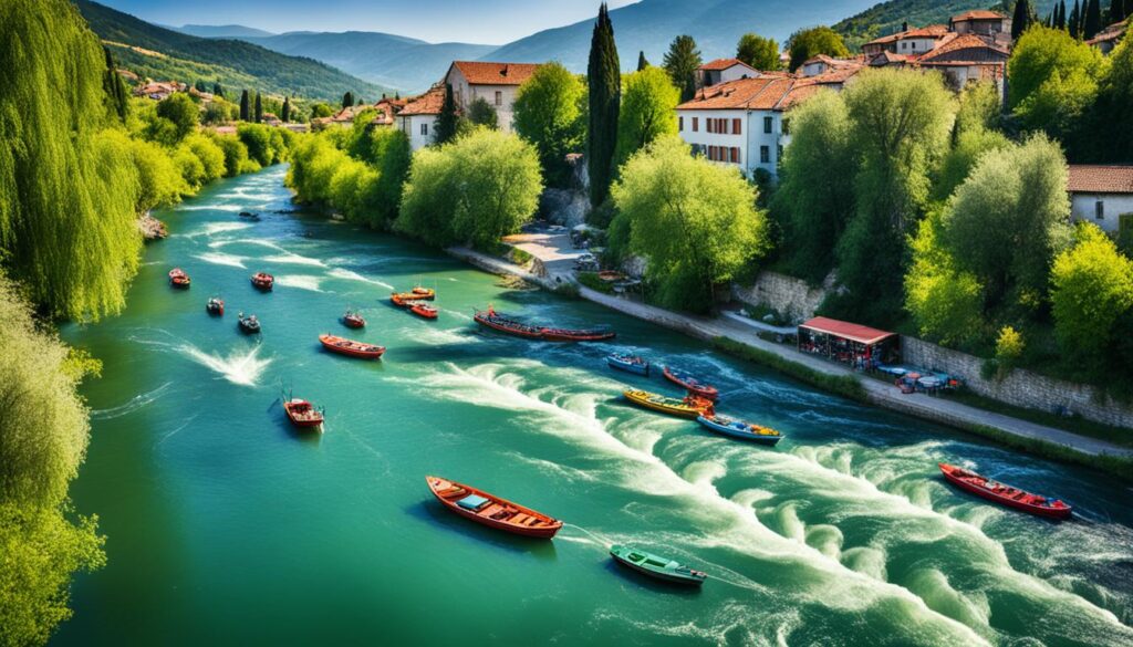 River Drim in Struga