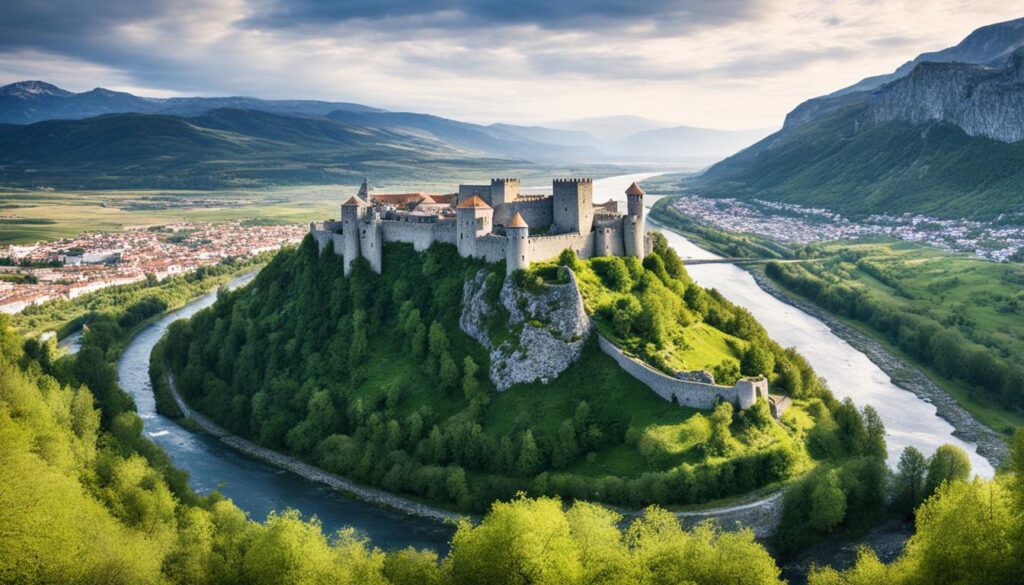 Rozafa Castle and Its Strategic Location Rozafa Castle and Its Strategic Location