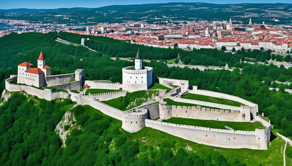 Samuil's Fortress throughout the centuries Samuil's Fortress throughout the centuries