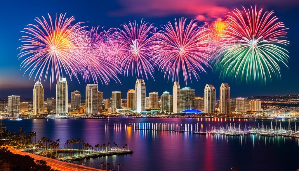 San Diego's Big Bay Boom fireworks display San Diego's Big Bay Boom fireworks display