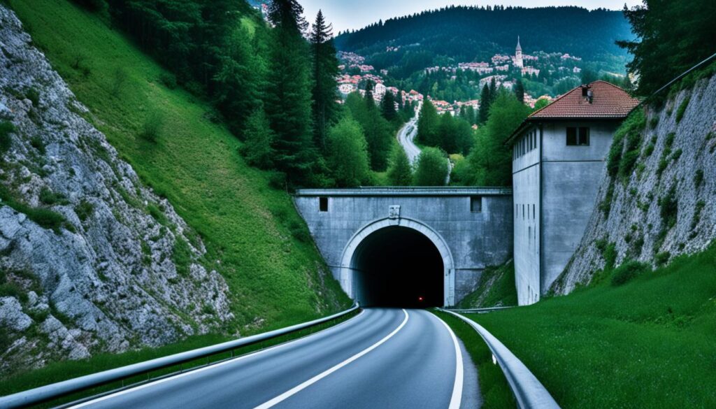 Sarajevo Tunnel location Sarajevo Tunnel location