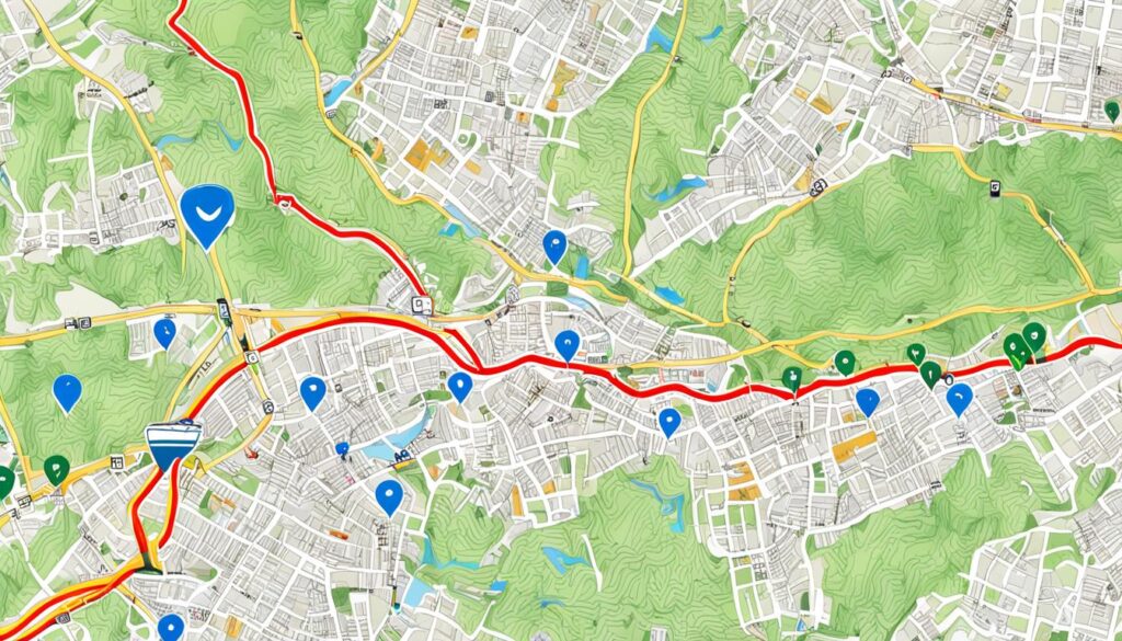Sarajevo hiking trails map Sarajevo hiking trails map
