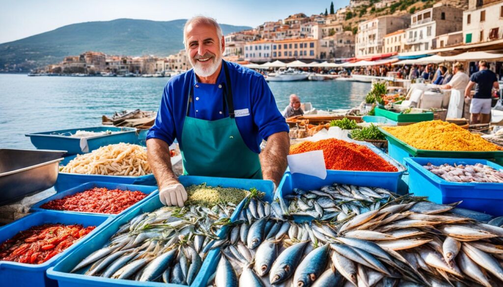 Saranda seafood dishes Saranda seafood dishes