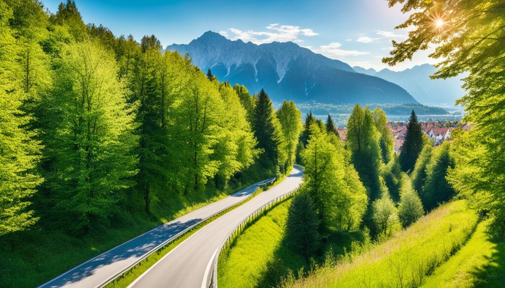 Scenic bike path in Kranj Scenic bike path in Kranj