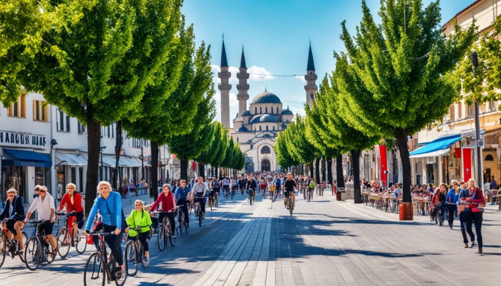 Shkoder pedestrian-friendly areas and bike-friendly routes Shkoder pedestrian-friendly areas and bike-friendly routes