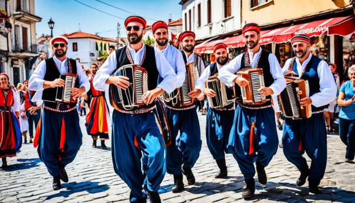 Shkoder traditional music and performances in the old town