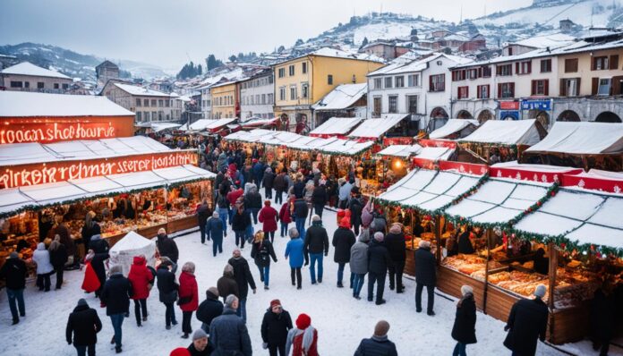 Shkoder winter festivals and Christmas traditions in the old bazaar