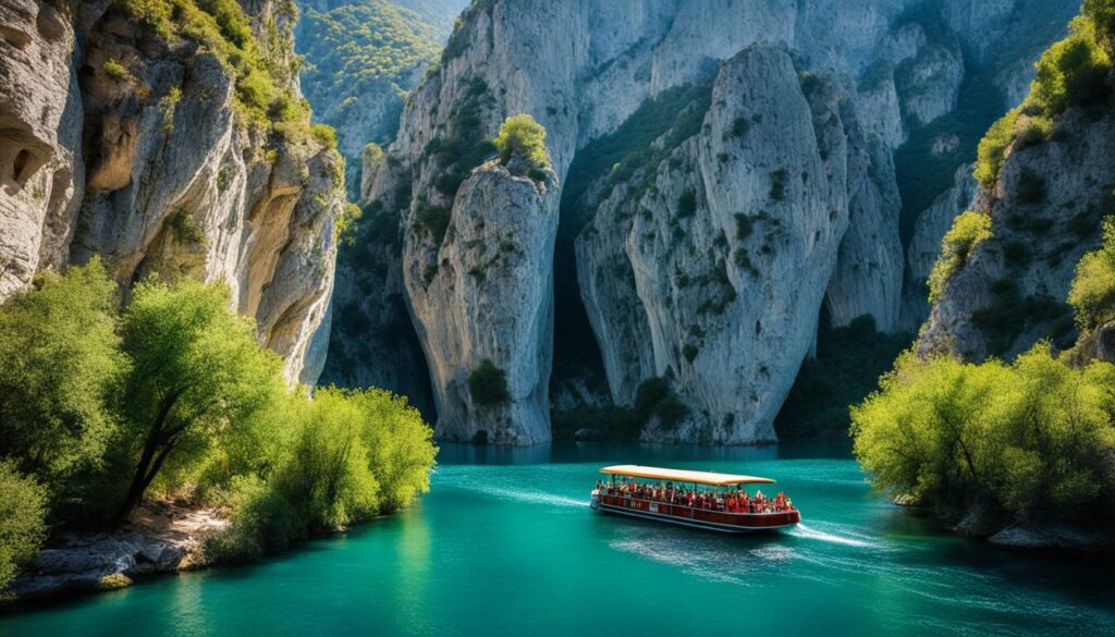 Skopje Matka Canyon boat exploration Skopje Matka Canyon boat exploration