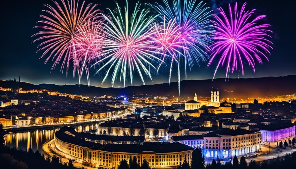 Skopje New Year's Eve fireworks display